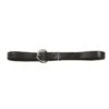 Western Rawhide 1" Leather Rig Strap - Black