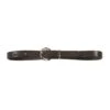 Western Rawhide 1" Leather Rig Strap - Dark Walnut