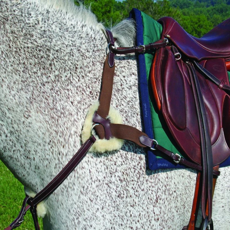 Nunn Finer 5-Way Breastplate - Havana/Zinc 2 Nunn Finer 5-Way Breastplate - Havana/Zinc - Image 2