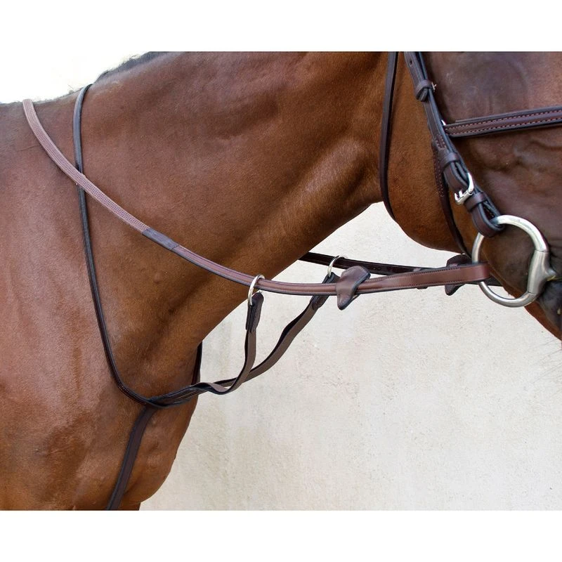 Nunn Finer Running Martingale With Elastic - Havana/Zinc 1 Nunn Finer Running Martingale With Elastic - Havana/Zinc