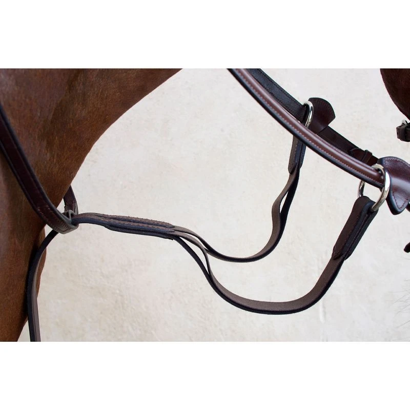 Nunn Finer Running Martingale With Elastic - Havana/Zinc 2 Nunn Finer Running Martingale With Elastic - Havana/Zinc - Image 2