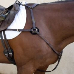 Nunn Finer 5-Way Hunting Breastplate With Elastic - Havana/Brass