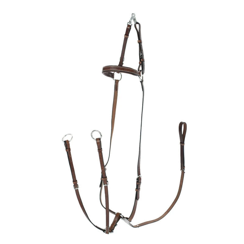 Horze Adjustable Hunting Breastplate - Tan 1 Horze Adjustable Hunting Breastplate - Tan