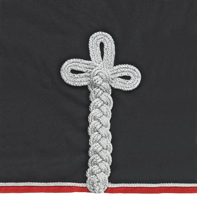 Centaur Wool Dress Cooler - Black/Red/Silver 1 Centaur Wool Dress Cooler - Black/Red/Silver