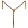 Western Rawhide Pink/Crystal Breastcollar - Golden Tan