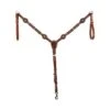 Western Rawhide Red Beads Breastcollar - Chestnut