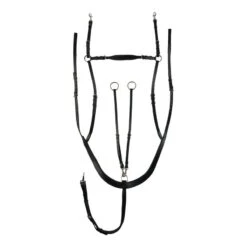 Horze Belgravia 5-Point Breastplate Martingale W/Running Attachment - Black