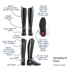 Tredstep Donatello III Dress Boot - Black -Equestrian Supply Shop 527243 800 800