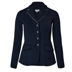 Horze Women's Martina Show Coat - Dark Navy/White