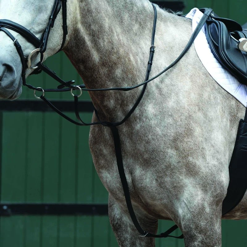 Collegiate Essential Plain Flat Running Martingale - Black 1 Collegiate Essential Plain Flat Running Martingale - Black