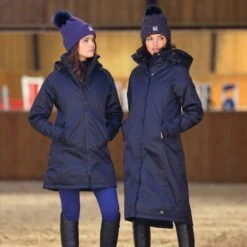Shires Aubrion Women's Halcyon Long Waterproof Coat - Black -Equestrian Supply Shop 690391 800 800
