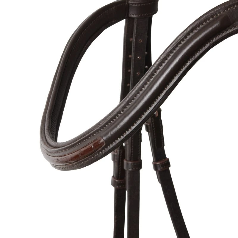 Horze Smoky Twilight Anatomic Bridle W/Curved Browband - Dark Brown 2 Horze Smoky Twilight Anatomic Bridle W/Curved Browband - Dark Brown - Image 2