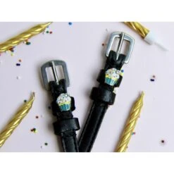 ManeJane Spur Straps With Charm - VARIOUS PATTERNS 12 ManeJane Spur Straps With Charm - VARIOUS PATTERNS -Equestrian Supply Shop MJspurstrapcupcake