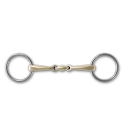 Stubben Steeltec Sweet Copper Double Jointed Loose Ring Bradoon