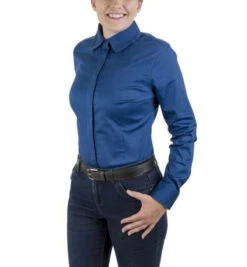 TuffRider Americana Western Show Shirt 22 TuffRider Americana Western Show Shirt -Equestrian Supply Shop americana shirt royal front1 tuffrider 23551.1631322726