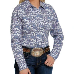 Cinch Ladies Print Snap Shirt 12 Cinch Ladies Print Snap Shirt -Equestrian Supply Shop lds cinch paisley ls multi MSW9201032 miller 68857.1669079121