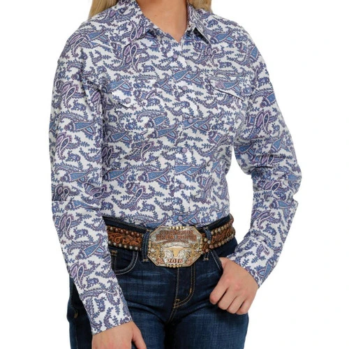 Cinch Ladies Print Snap Shirt 5 Cinch Ladies Print Snap Shirt - Image 5