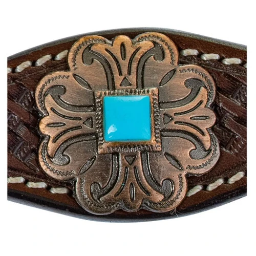 Circle Y Turquoise Round Up Breast Collar 1 Circle Y Turquoise Round Up Breast Collar